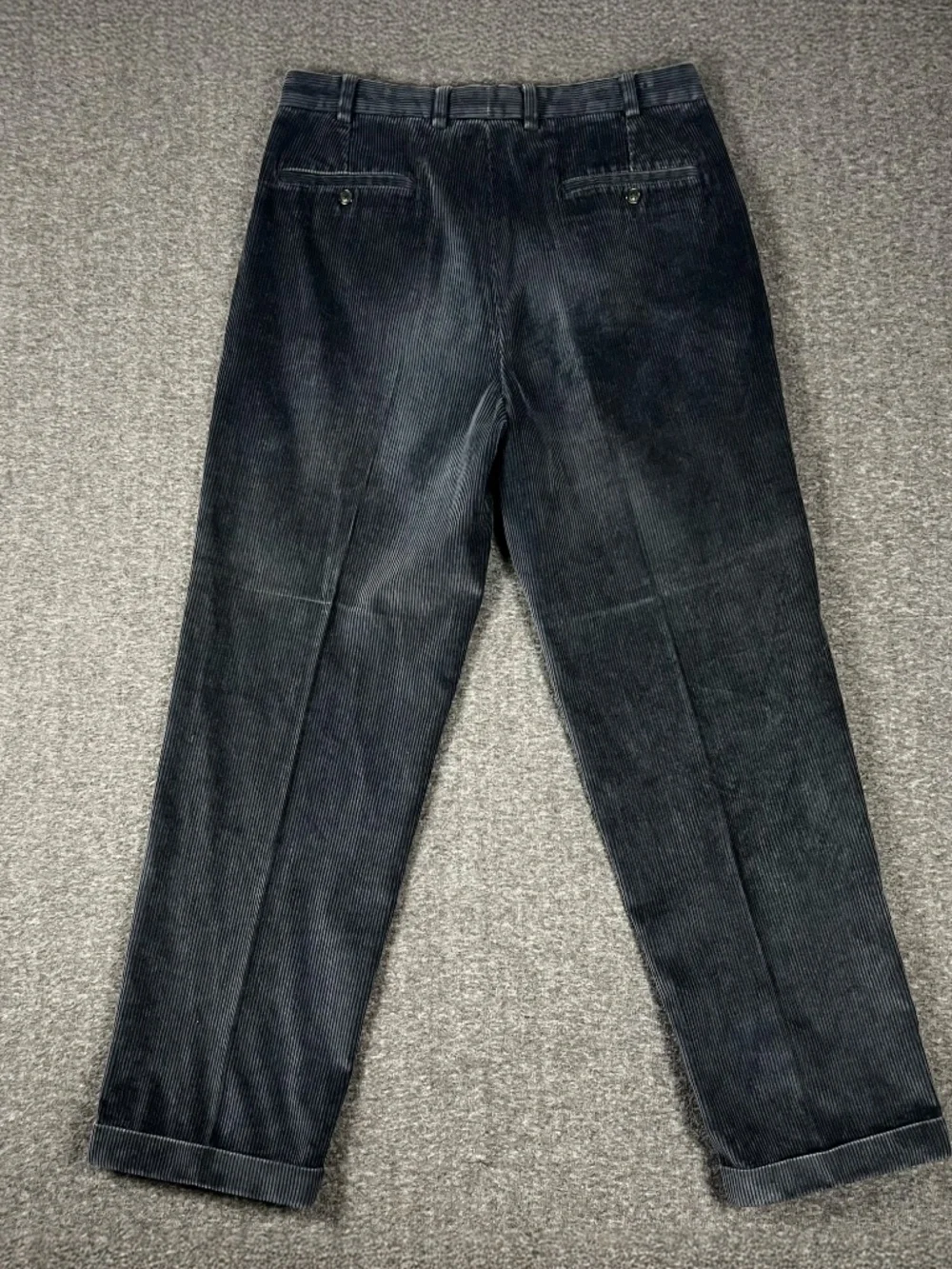Vintage Brooks Brother Elliot Double Pleated Corduroy Pants Men's 35x32 Faded